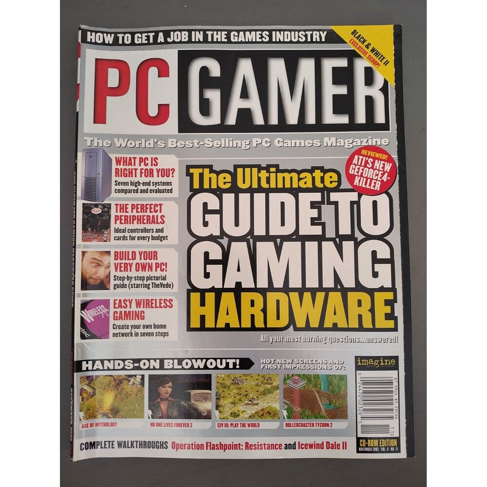 PC Gamer Magazine November 2002 Ultimate Guide to Gaming Hardware NO LABEL